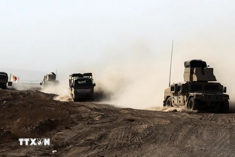 Các lực lượng Iraq trong chiến dịch chống IS tại Tal Afar ngày 25/8. (Nguồn: AFP/TTXVN)