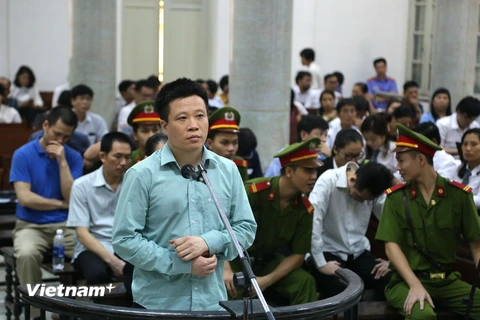 Hà Văn Thắm - nguyên Chủ tịch Hội đồng quản trị OceanBank. (Ảnh: Nguyễn Cúc/TTXVN)