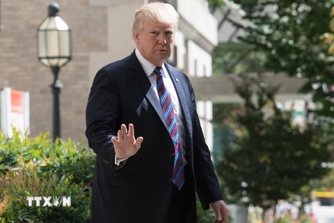 Tổng thống Mỹ Donald Trump tại thủ đô Washington ngày 3/9. (Nguồn: AFP/TTXVN)
