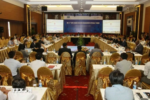 Phiên họp kỹ thuật thứ 2 Hội nghị các Quan chức cao cấp APEC về Quản lý thiên tai. (Ảnh: Thanh Tùng/TTXVN)