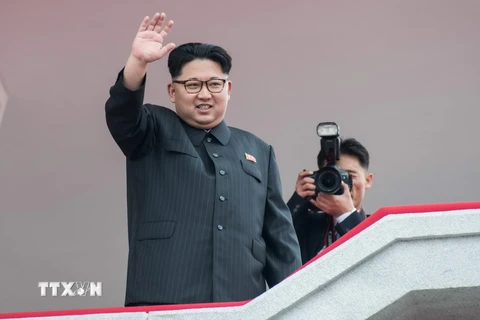 Nhà lãnh đạo Triều Tiên Kim Jong-un tại một sự kiện ở Bình Nhưỡng. (Nguồn: AFP/TTXVN)