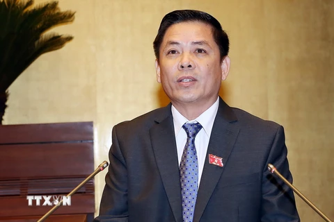 Bộ trưởng Bộ Giao thông Vận tải Nguyễn Văn Thể. (Ảnh: Nguyễn Dân/TTXVN)