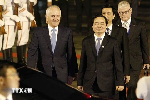 Hình ảnh lãnh đạo Brunei, Australia và New Zealand đến Đà Nẵng