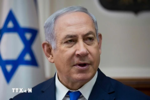 Thủ tướng Israel Benjamin Netanyahu chủ trì cuộc họp nội các ở Jerusalem ngày 7/11. (Nguồn: AFP/TTXVN)