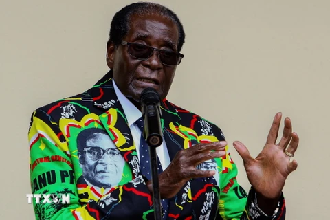 Ảnh tư liệu: Tổng thống Zimbabwe Robert Mugabe. (Nguồn: AFP/TTXVN)