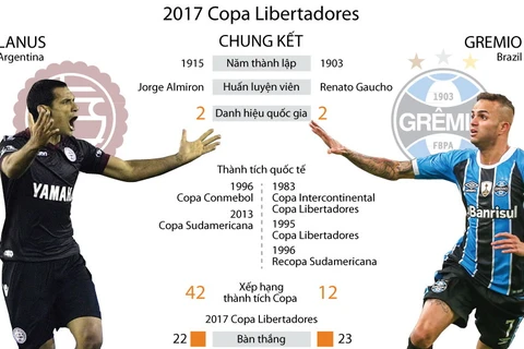 [Infographics] Nhìn lại thực lực 2 đội dự chung kết Copa Libertadores