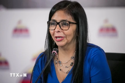 Chủ tịch Quốc hội lập hiến Venezuela Delcy Rodriguez. (Nguồn: EPA/TTXVN)