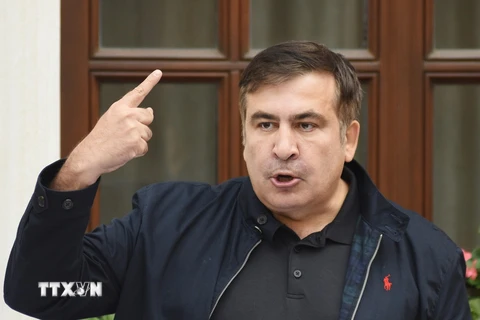 Cựu Tổng thống Gruzia Mikheil Saakashvili. (Nguồn; AFP/TTXVN)