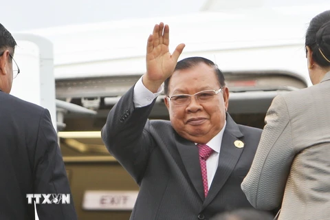 Tổng Bí thư, Chủ tịch Lào Bounnhang Vorachith. (Nguồn: TTXVN)