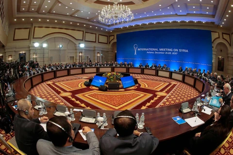 Quang cảnh hội nghị quốc tế về Syria ở Astana, ngày 22/12. (Nguồn: AFP)