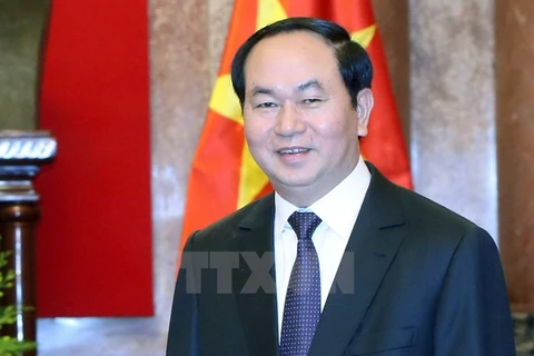 Chủ tịch nước Trần Đại Quang. (Ảnh: Nhan Sáng/TTXVN)