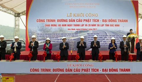 Bắc Ninh khởi công công trình cầu Phật Tích-Đại Đồng Thành 