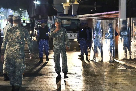 Lực lượng an ninh Maldives. (Nguồn: AP) 