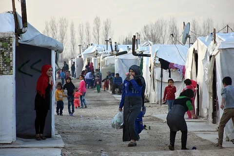 Trại người tị nạn Syria ở Liban. (Nguồn: aa.com.tr)