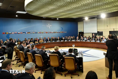 Toàn cảnh Hội nghị Bộ trưởng Quốc phòng NATO tại Brussels ngày 14/2. (Nguồn: AFP/ TTXVN)