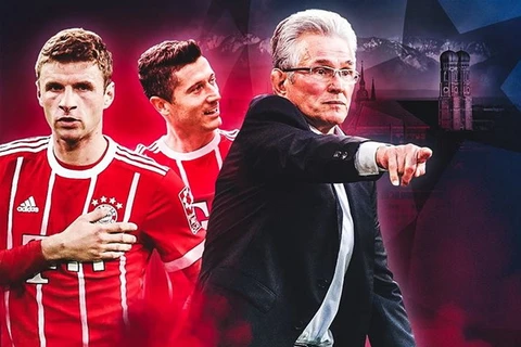 Chiến thuật "cò gỗ mổ cò thật'' của Jupp Heynckes trong trận gặp Wolfsburg. (Nguồn: FCb.de)