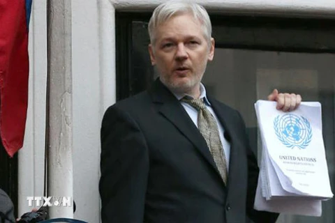 Nhà sáng lập trang mạng WikiLeaks Julian Assange. (Nguồn: Getty Images/TTXVN)