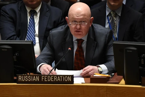 Đại sứ Nga tại Liên hợp quốc Vassily Nebenzia. (Nguồn: Reuters)