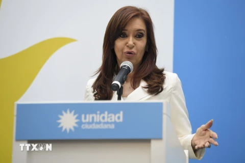 Cựu Tổng thống Argentina Cristina Fernandez. (Nguồn: AFP/TTXVN)