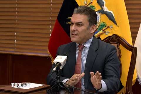 Chủ tịch Quốc hội Ecuador bị bãi nhiệm José Serrano. (Nguồn: AFP/TTXVN)
