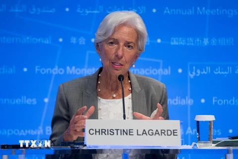 Tổng Giám đốc Quỹ Tiền tệ Quốc tế (IMF) Christine Lagarde. (Nguồn: THX/TTXVN)