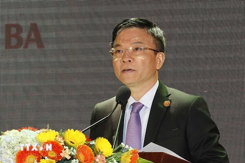 Ủy viên Trung ương Đảng, Bộ trưởng Bộ Tư pháp Lê Thành Long. (Ảnh: Văn Điệp/TTXVN)