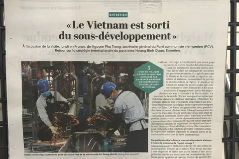 Bài viết về kinh tế Việt Nam trên báo L’Humanité.