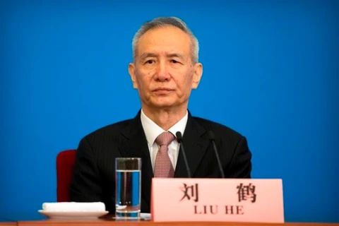 Phó Thủ tướng Trung Quốc kiêm Chủ nhiệm Văn phòng Tiểu tổ Tài chính và Kinh tế Trung ương Lưu Hạc. (Nguồn: AP)