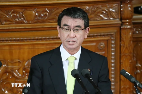 Ngoại trưởng Nhật Bản Taro Kono. (Nguồn: AFP/TTXVN)