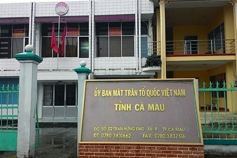 Kỷ luật Phó Chủ tịch Ủy ban MTTQ Việt Nam tỉnh Cà Mau 
