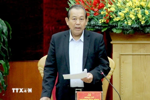 Phó Thủ tướng Thường trực Chính phủ Trương Hòa Bình. (Ảnh: Trung Kiên/TTXVN)