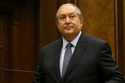 Tổng thống Armenia Armen Sarkissian. (Nguồn: eng.belta.by)