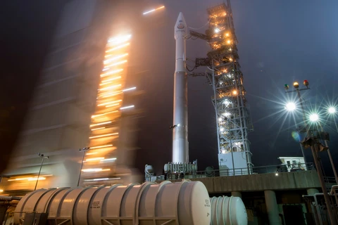 Tàu vũ trụ không người lái InSight đã được phóng vào lúc 4 giờ 05 phút sáng 5/5 (theo giờ Thái Bình Dương) bằng tên lửa đẩy Atlas V. (Nguồn: EPA)