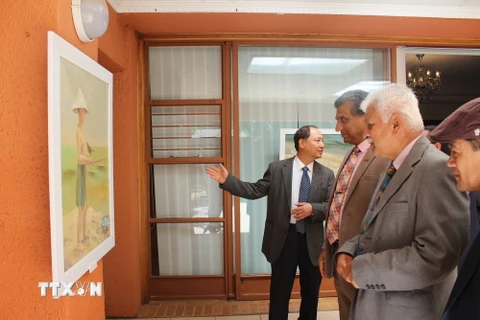 Triển lãm tranh về biển Việt Nam tại Nam Phi thu hút khách tham quan