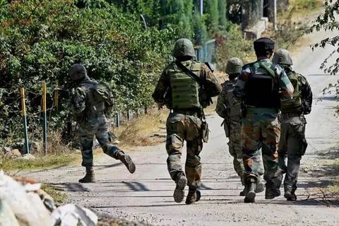 Binh sỹ Ấn Độ tuần tra ở khu vực Kashmir. (Nguồn: NDTV)