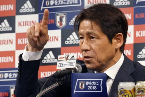 Huấn luyện viên Akira Nishino của đội tuyển Nhật Bản. (Nguồn: AP)