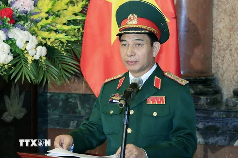 Thượng tướng Phan Văn Giang. (Ảnh: Nhan Sáng/TTXVN)