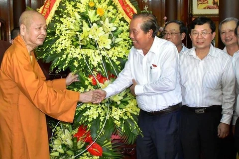 Phó Thủ tướng Trương Hòa Bình chúc mừng Đại lễ Phật đản tại Huế