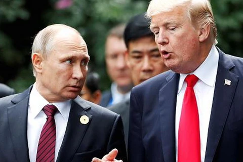 Tổng thống Mỹ Donald Trump và người đồng cấp Nga Vladimir Putin. (Nguồn: Reuters)