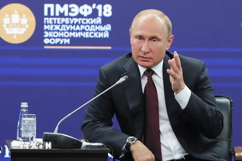 Tổng thống Nga Vladimir Putin . (Nguồn: TTXVN phát)