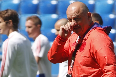 Huấn luyện viên đội tuyển Nga Stanislav Cherchesov. (Nguồn: AP)