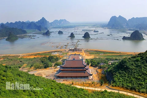 Một góc khu du lịch Tam Chúc. (Nguồn: Hà Nam Online)