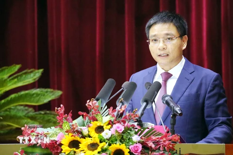 Tân Phó Chủ tịch Ủy ban Nhân dân tỉnh Quảng Ninh Nguyễn Văn Thắng. (Ảnh: Văn Đức/TTXVN)
