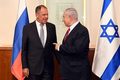 Thủ tướng Israel Benjamin Netanyahu và Ngoại trưởng Sergei Lavrov. (Nguồn: GPO)