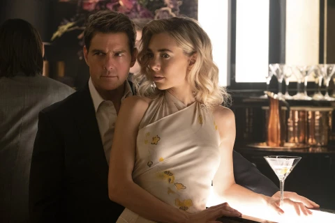 Tom Cruise và Vanessa Kirby trong phim "Mission: Impossible-Fallout."(Nguồn: AP)
