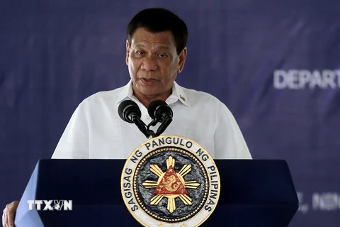 Tổng thống Philippines Rodrigo Duterte. (Nguồn: TTXVN phát)