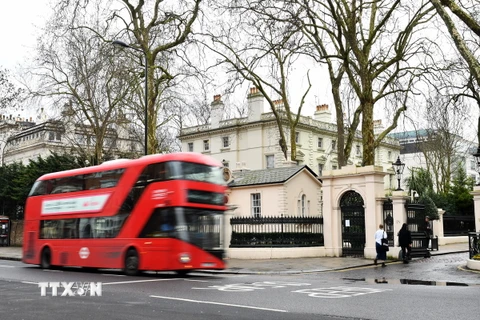Đại sứ quán Nga tại London, Anh. (Nguồn: AFP/TTXVN)