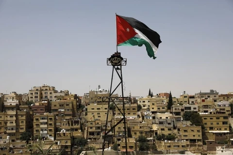 Cờ Jordan ở thủ đô Amman. Ảnh minh họa. (Nguồn: AFP)