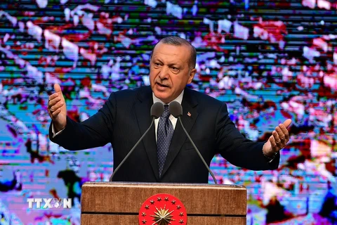 Tổng thống Thổ Nhĩ Kỳ Tayyip Erdogan. (Nguồn:: THX/TTXVN)