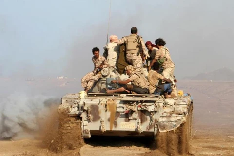 Lực lượng ủng hộ chính phủ Yemen. (Nguồn: AFP)
